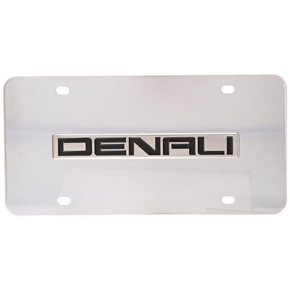 GMC Denali 3D Nameplate Mirror Chrome Stainless Steel US size (12 x 6 inches)